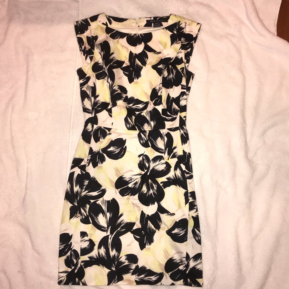 French Connection floral  tailored dress